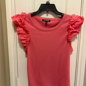 Steve Madden Coral Ruffle Sleeve Blouse